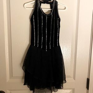 Black Figure Skating Dress-Child